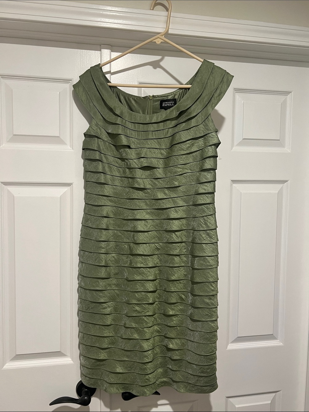 Adrianna Papell sage green Sheath Dress
